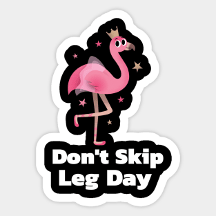 Funny Gym Quote | Don't skip legs day Sticker